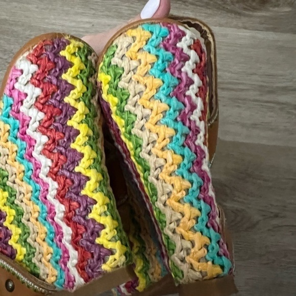 Naughty Monkey New Wedge Slingback Sandals with Colorful Outsole - Picture 9 of 13